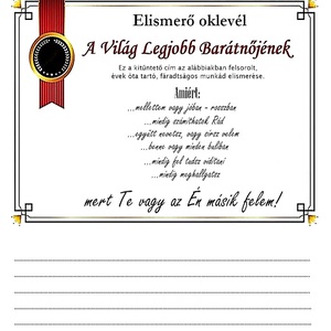 Legjobb barátnők  beragsztós fényképalbum, nevek felirattal, #bff, elismerő oklevéllel kérhető, best friends forever - otthon & életmód - papír, írószer - album & fotóalbum - Meska.hu