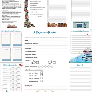 Bakancslista könyv imádóknak, olvasni szeretőknek. Napló, jegyzetfüzet, színes nyomtatott lapokkal - otthon & életmód - papír, írószer - jegyzetfüzet & napló - Meska.hu
