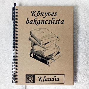 Bakancslista könyv imádóknak, olvasni szeretőknek. Napló, jegyzetfüzet, színes nyomtatott lapokkal - otthon & életmód - papír, írószer - jegyzetfüzet & napló - Meska.hu