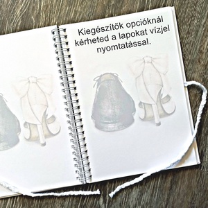 Pénzátadó bakancslista, kemény fedeles napló, esküvői ajándék, borítékkal, nászajándék, jegyzetfüzet, névre szóló  - esküvő - emlék & ajándék - nászajándék - Meska.hu