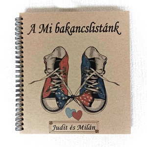 Bakancslista pároknak, keményfedeles napló, album, fényképalbum  - Meska.hu