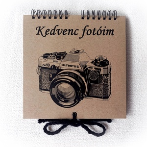 Asztali lapozható képtartó 30db képnek, fényképtartó, fotóalbum, beragasztós fényképalbum - otthon & életmód - dekoráció - kép & falikép - képkeret - Meska.hu