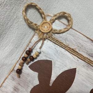 Húsvéti  nyuszis falikép, dísz, ajtókopogtató - otthon & életmód - dekoráció - kép & falikép - fából készült kép - Meska.hu