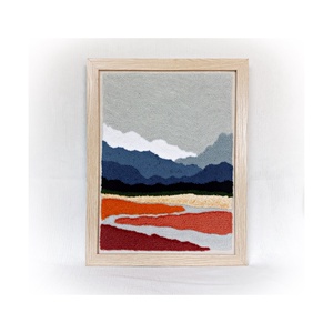 Modern minimalista (3d) fonal falikép, tájkép, nappali, előszoba, hálószoba, A3 méret - Meska.hu