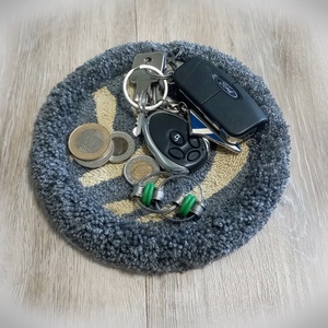 Fonal tálka, tároló modern mintával, ékszertartó, telefontartó, kulcstartó, rendszerező - Meska.hu