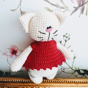 Vintage amigurumi cica - játék & gyerek - plüssállat & játékfigura - cica - Meska.hu Vintage amigurumi cica - játék & gyerek - plüssállat & játékfigura - cica - Meska.hu