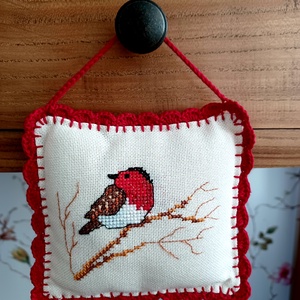 Gyönyörű keresztszemes madaras párna! - otthon & életmód - lakástextil - párna & párnahuzat - Meska.hu