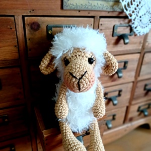 Amigurumi édes bárány - játék & sport - plüssállat & játékfigura - plüss bárány - Meska.hu