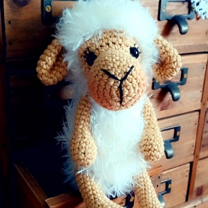 Amigurumi édes bárány - játék & sport - plüssállat & játékfigura - plüss bárány - Meska.hu