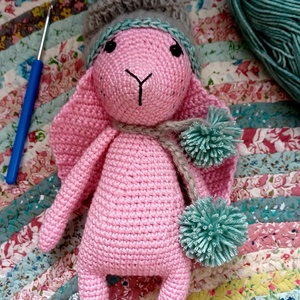 Amigurumi édes nyuszi - játék & sport - plüssállat & játékfigura - nyuszi - Meska.hu