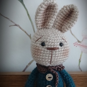 Amigurumi vintage nyuszi - játék & sport - plüssállat & játékfigura - nyuszi - Meska.hu