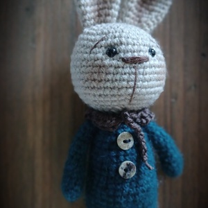 Amigurumi vintage nyuszi - játék & sport - plüssállat & játékfigura - nyuszi - Meska.hu