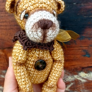 Amigurumi vintage maci - játék & sport - plüssállat & játékfigura - maci - Meska.hu