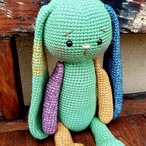 Nagy amigurumi nyuszi - játék & sport - plüssállat & játékfigura - nyuszi - Meska.hu