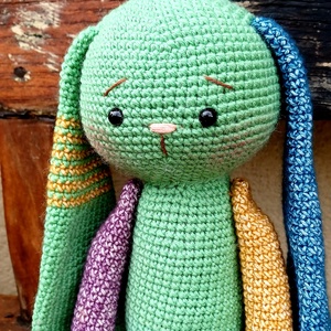 Nagy amigurumi nyuszi - játék & sport - plüssállat & játékfigura - nyuszi - Meska.hu