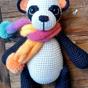 Nagy méretű amigurumi panda maci - játék & sport - plüssállat & játékfigura - más figura - Meska.hu
