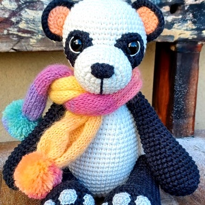 Nagy méretű amigurumi panda maci - játék & sport - plüssállat & játékfigura - más figura - Meska.hu