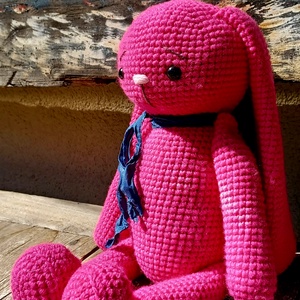 Pink amigurumi nyuszi - játék & sport - plüssállat & játékfigura - nyuszi - Meska.hu
