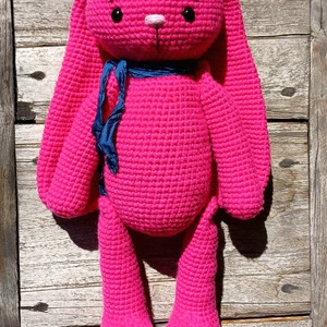 Pink amigurumi nyuszi - játék & sport - plüssállat & játékfigura - nyuszi - Meska.hu