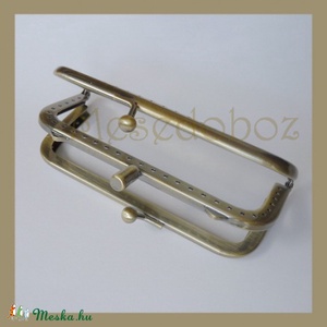 Fém DUPLA pénztárca keret, csatt - kellékek & szerszámok - dekorációs kellékek - egyéb kellékek - Meska.hu