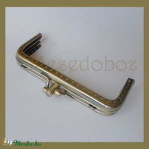 Fém DUPLA pénztárca keret, csatt - kellékek & szerszámok - dekorációs kellékek - egyéb kellékek - Meska.hu