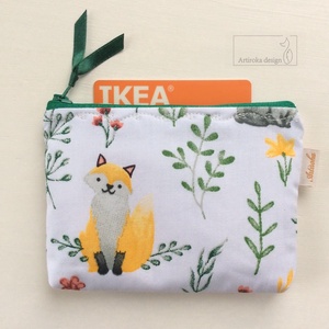 Mosolygó Róka a réten - KÉTREKESZES irattartó pénztárca - Artiroka design - táska & tok - pénztárca & más tok - pénztárca - Meska.hu
