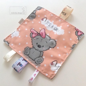 AKCIÓ - Kislány! It�s a Girl! Rongyi, alvókendő, rózsaszín macis leírása -  - Meska.hu