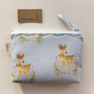 Őzike mintás irattartó pénztárca, neszesszer - Bambi - Artiroka design -  - Meska.hu
