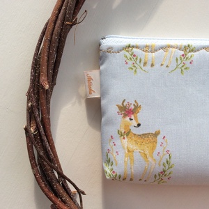 Őzike mintás irattartó pénztárca, neszesszer - Bambi - Artiroka design -  - Meska.hu