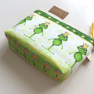 Béka királyos neszesszer, kozmetikai táska - Artiroka design -  - Meska.hu