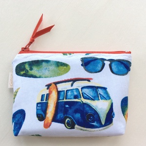 Volkswagen busz, retro irattartó pénztárca - szörf, nyár, shup, tenger, Balaton,  - táska & tok - pénztárca & más tok - pénztárca - Meska.hu