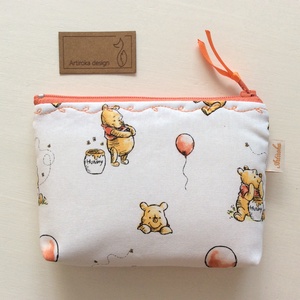 Micimackó mintás irattartó pénztárca, neszesszer - Winnie de Pooh - Artiroka design - táska & tok - neszesszer - Meska.hu