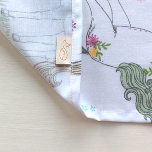 Hímzett, Unikornis mintás pamut textil zsebkendő -  - Artiroka design - szépségápolás - egészségmegőrzési kellékek - Meska.hu