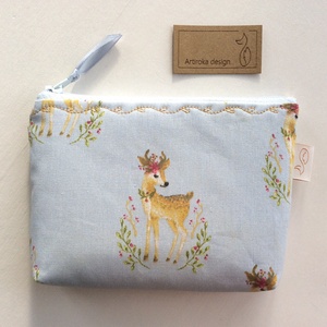 Őzike mintás irattartó pénztárca, neszesszer - Bambi - Artiroka design -  - Meska.hu