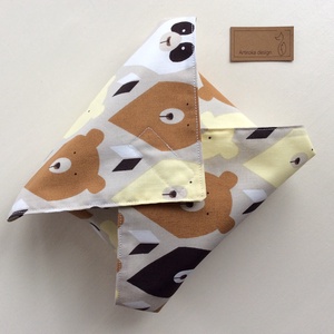 Panda és Mackó mintás ÖKO szendvics szalvéta - Artiroka design -  - Meska.hu