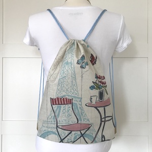 Eiffel torony mintás fesztivál gymbag hátizsák - Párizs - Artiroka design  -  - Meska.hu