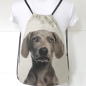 Vizsla kutya mintás gymbag hátizsák, ovis zsák, tornazsák edzéshez, úszáshoz  - Artiroka design -  - Meska.hu