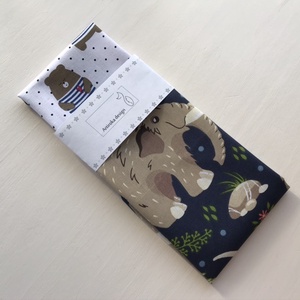 Mackó és Mamut mintás zsebkendő vagy szalvéta szett - Artiroka design -  - Meska.hu