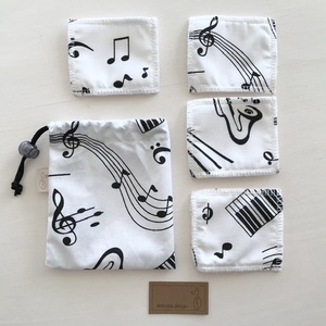 Arctisztító párna szett, bambusz frottír és pamut textil felhasználásával -Artiroka design  -  - Meska.hu