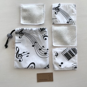 Arctisztító párna szett, bambusz frottír és pamut textil felhasználásával -Artiroka design  -  - Meska.hu
