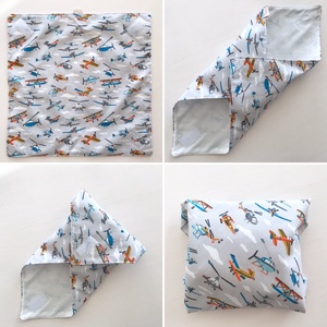 ÖKO textil szalvéta,  repülőgép mintás -  Artiroka design -  - Meska.hu