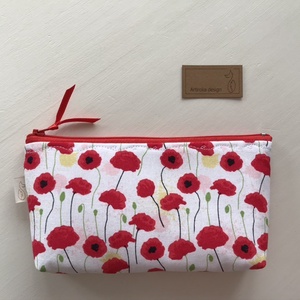 Pipacs mintás prémium irattartó neszesszer  - pénztárca - Artiroka design -  - Meska.hu