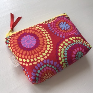 Piros, Desigual mintás irattartó  pénztárca  prémium textilből - Artiroka design -  - Meska.hu