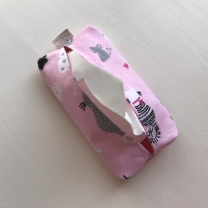 Cica mintás bélelt papírzsebkendő tartó - rózsaszín - Artiroka design -  - Meska.hu