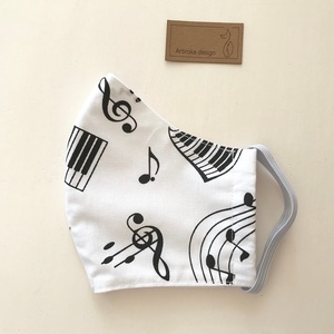A zene hullámain - Arcmaszk, szájmaszk, maszk - Artiroka design -  - Meska.hu