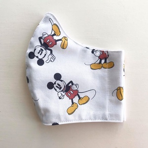 Mickey egér mintás kisgyerek maszk, arcmaszk, szájmaszk  - Artiroka design -  - Meska.hu
