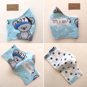 Maci mintás arcmaszk, szájmaszk, maszk - kismama - FIÚ - Artiroka design -  - Meska.hu