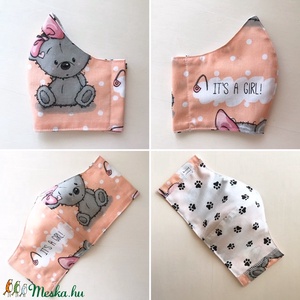 Maci mintás arcmaszk, szájmaszk, maszk - kismama - FIÚ - Artiroka design -  - Meska.hu