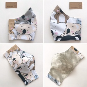 Koala mackó mintás arcmaszk, szájmaszk, maszk -  Artiroka design -  - Meska.hu