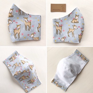 Bambi, őzike mintás maszk, gyerek maszk, szájmaszk, arcmaszk prémium pamut textilből-  Artiroka design  -  - Meska.hu